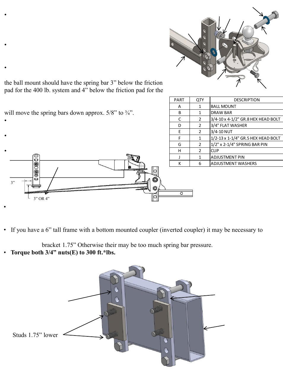 Reese 66558 LIGHT WEIGHT WD KIT User Manual | Page 5 / 24