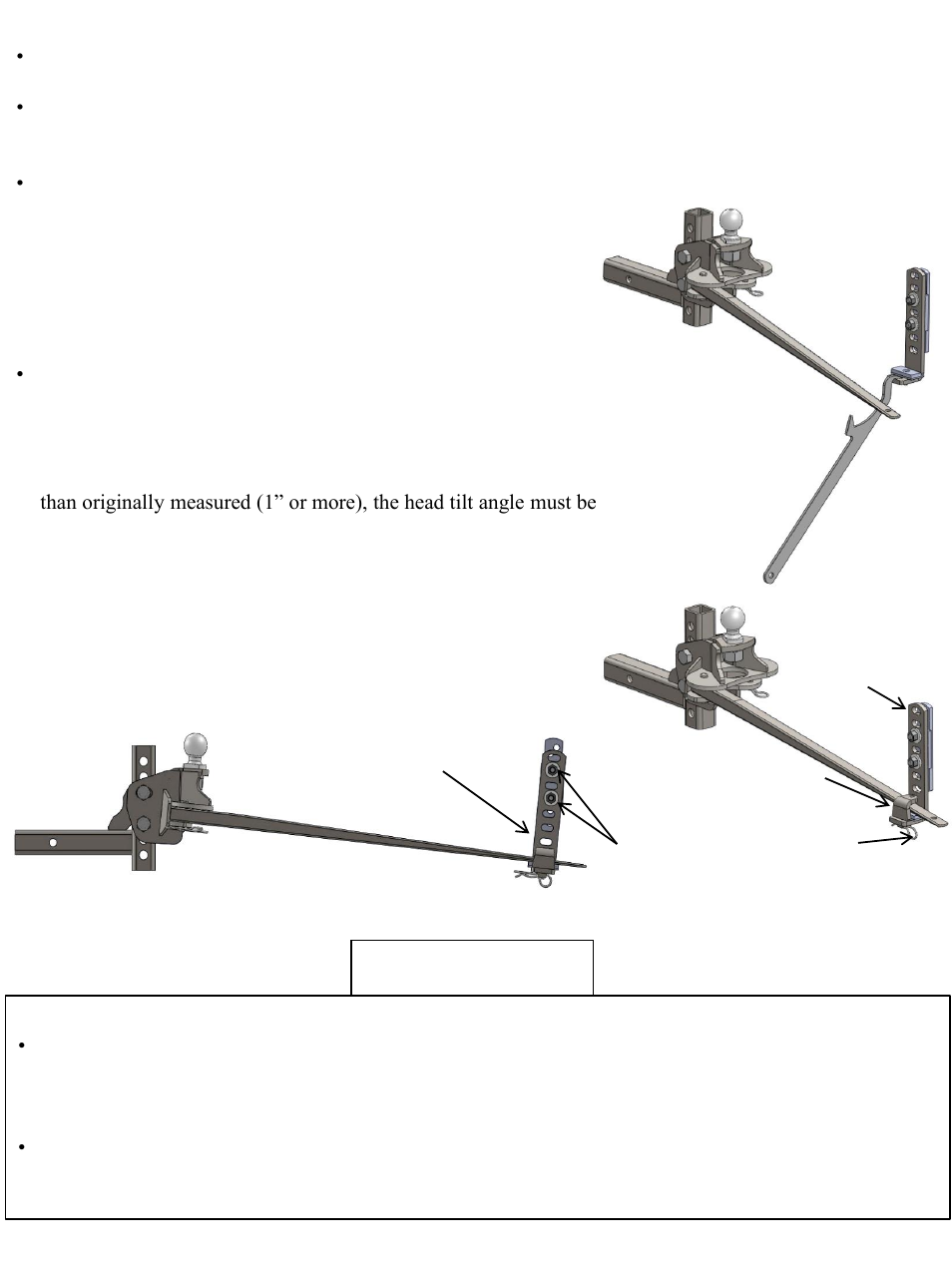 Important | Reese 66558 LIGHT WEIGHT WD KIT User Manual | Page 6 / 24