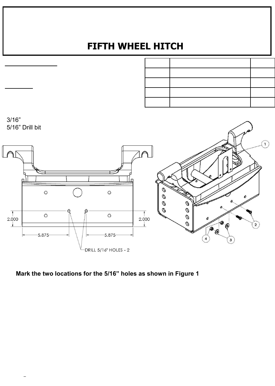Reese 58514 REPLACEMENT PART - FIFTH WHEEL User Manual | 1 page