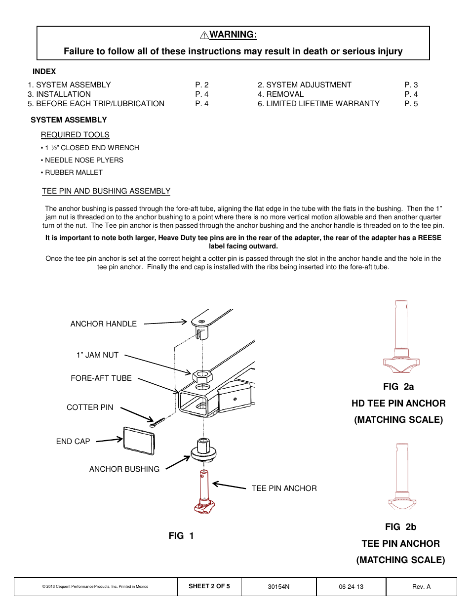 Reese 30154 MOUNTING KIT ADAPTER User Manual | Page 2 / 5