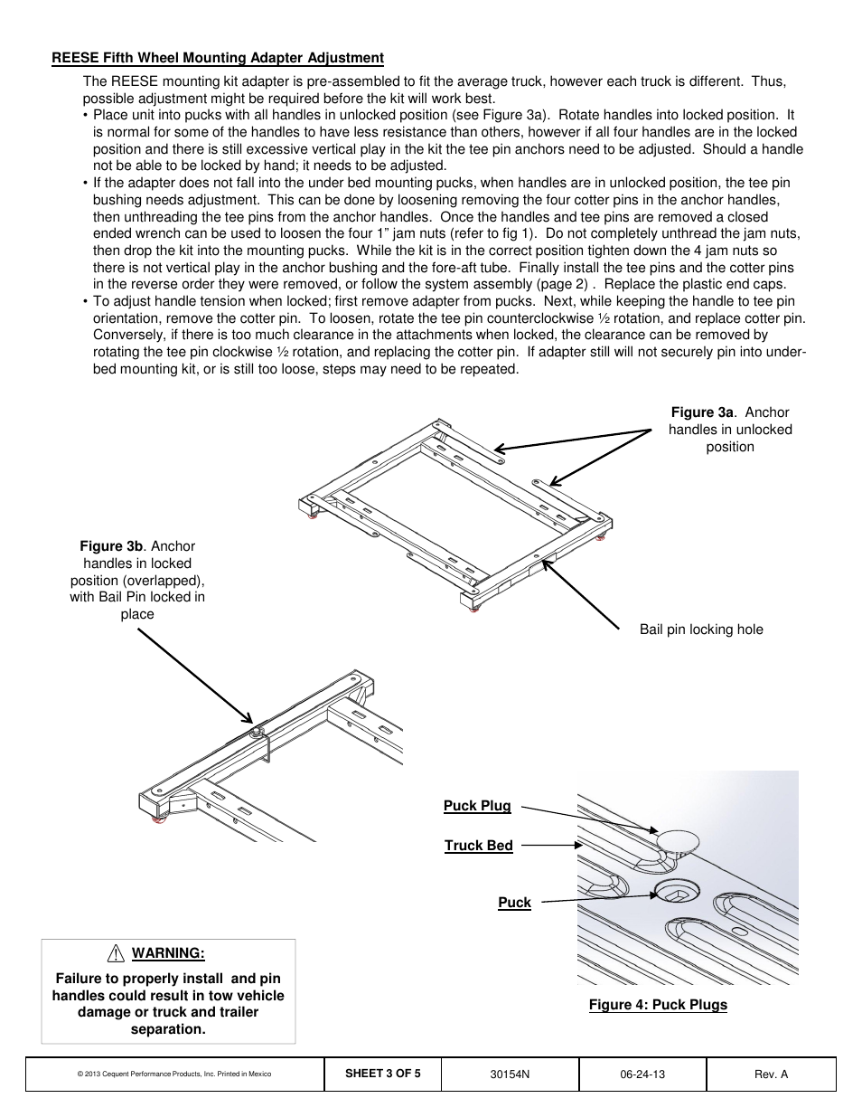 Reese 30154 MOUNTING KIT ADAPTER User Manual | Page 3 / 5