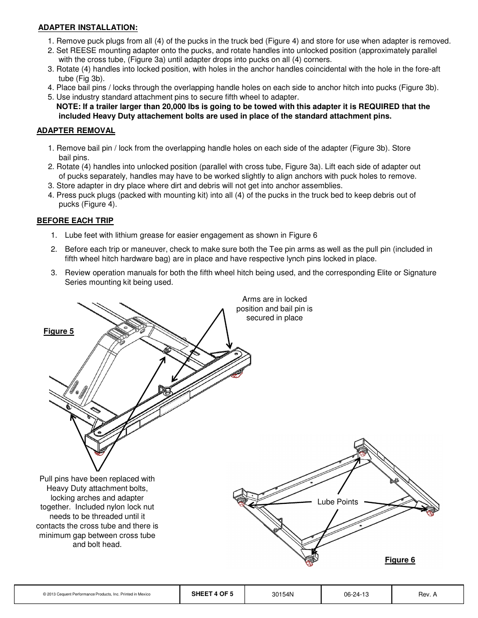 Reese 30154 MOUNTING KIT ADAPTER User Manual | Page 4 / 5