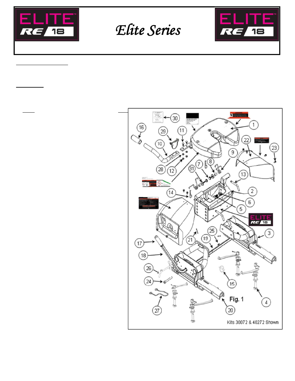 Reese 30144 18K ELITE SERIES User Manual | 17 pages