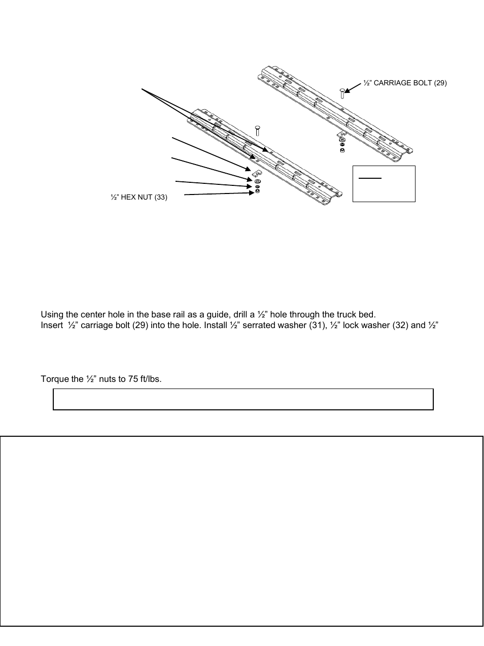 Year limited warranty | Reese 58079 GOOSENECK PLATE User Manual | Page 2 / 2