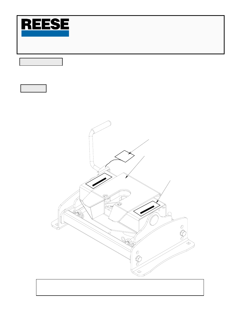 Reese 30054 30K FIFTH WHEEL User Manual | 11 pages