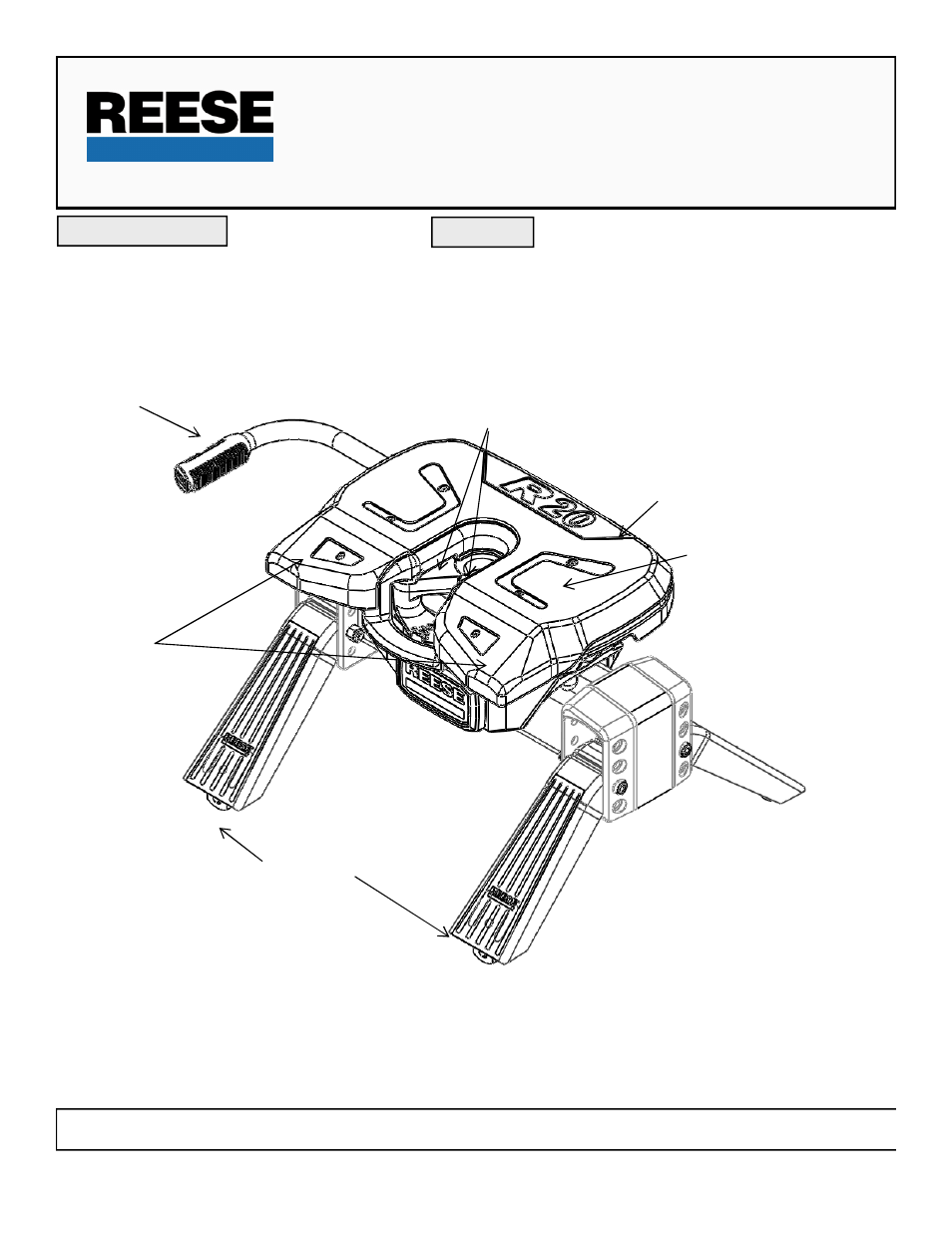 Reese 30867 TITAN 20K FIFTH WHEEL User Manual | 10 pages