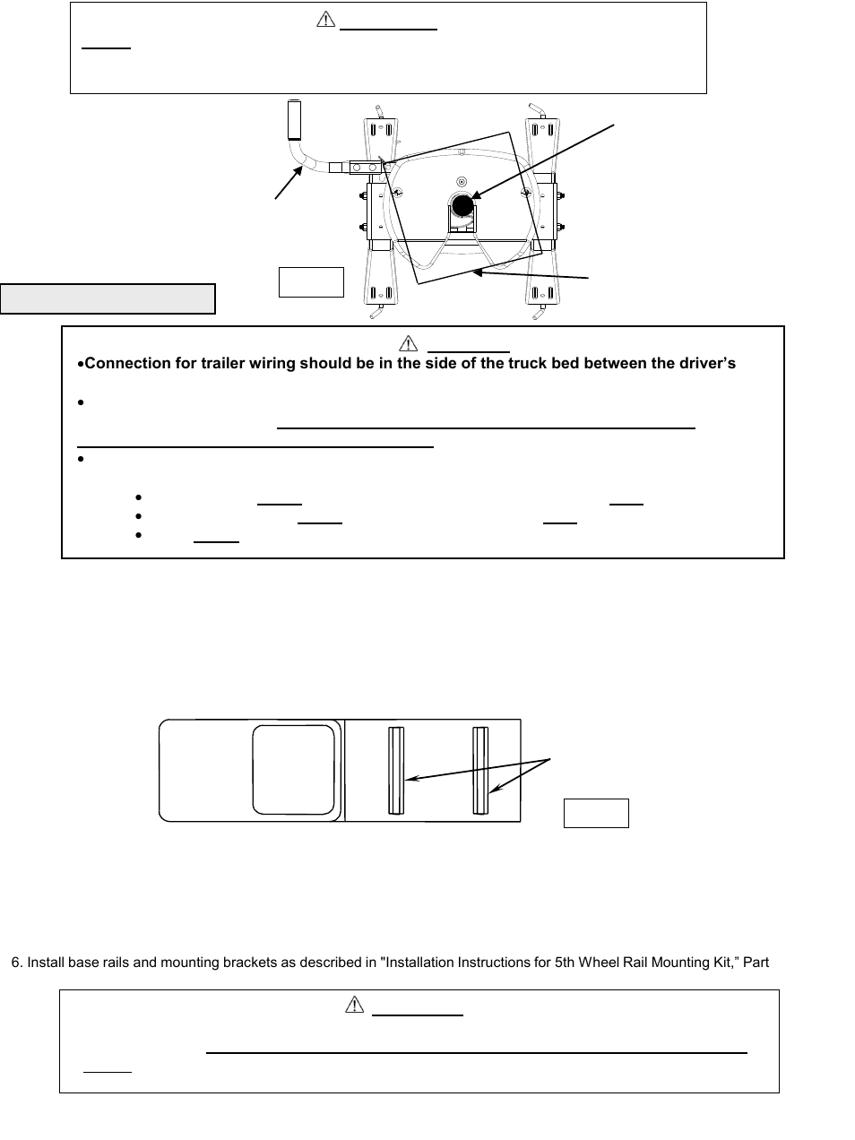 Warning | Reese 30081 SELECT SERIES 20K FIFTH WHEEL User Manual | Page 2 / 16