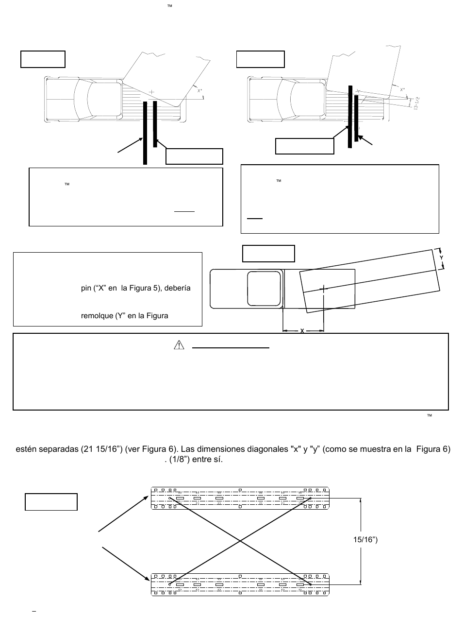 Advertencia | Reese 50024 TITAN ROUND TUBE SLIDER User Manual | Page 10 / 21