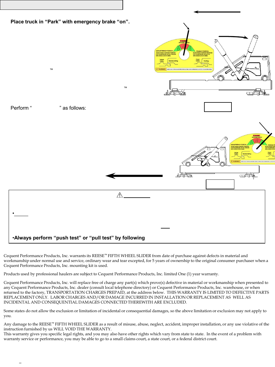 Reese 50024 TITAN ROUND TUBE SLIDER User Manual | Page 7 / 21