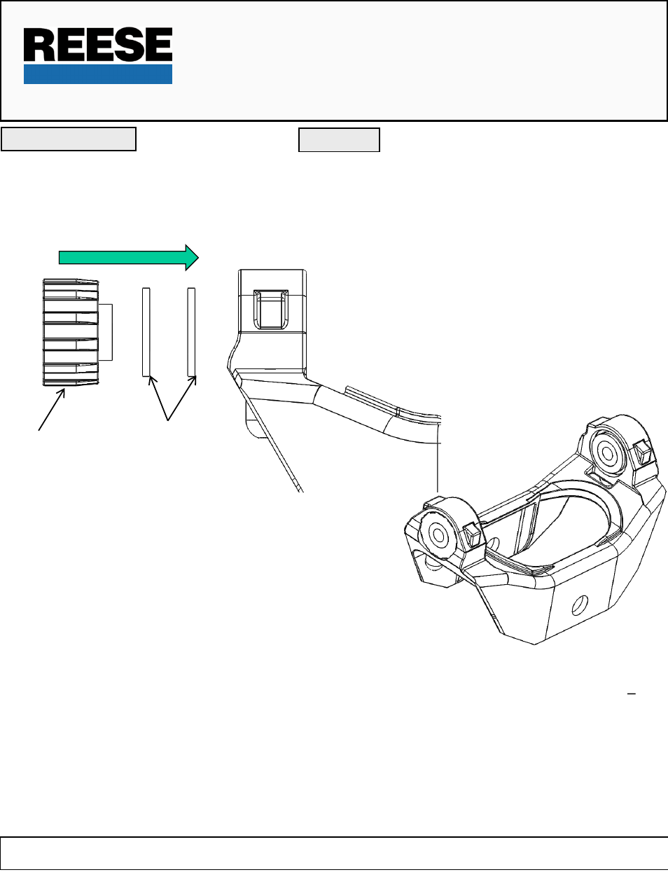 Reese 58516 REPLACEMENT PART - FIFTH WHEEL User Manual | 1 page