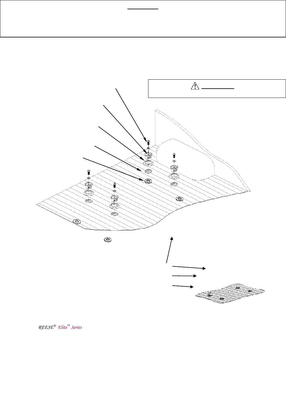 Slide number 10, Warning, Caution | Reese 30868 RAIL KIT User Manual | Page 10 / 33