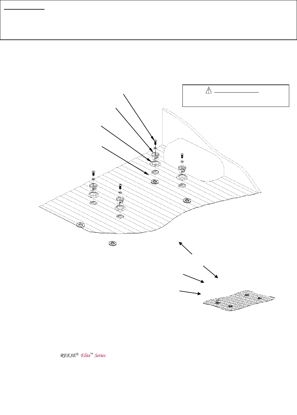 Slide number 21, Attention | Reese 30868 RAIL KIT User Manual | Page 21 / 33