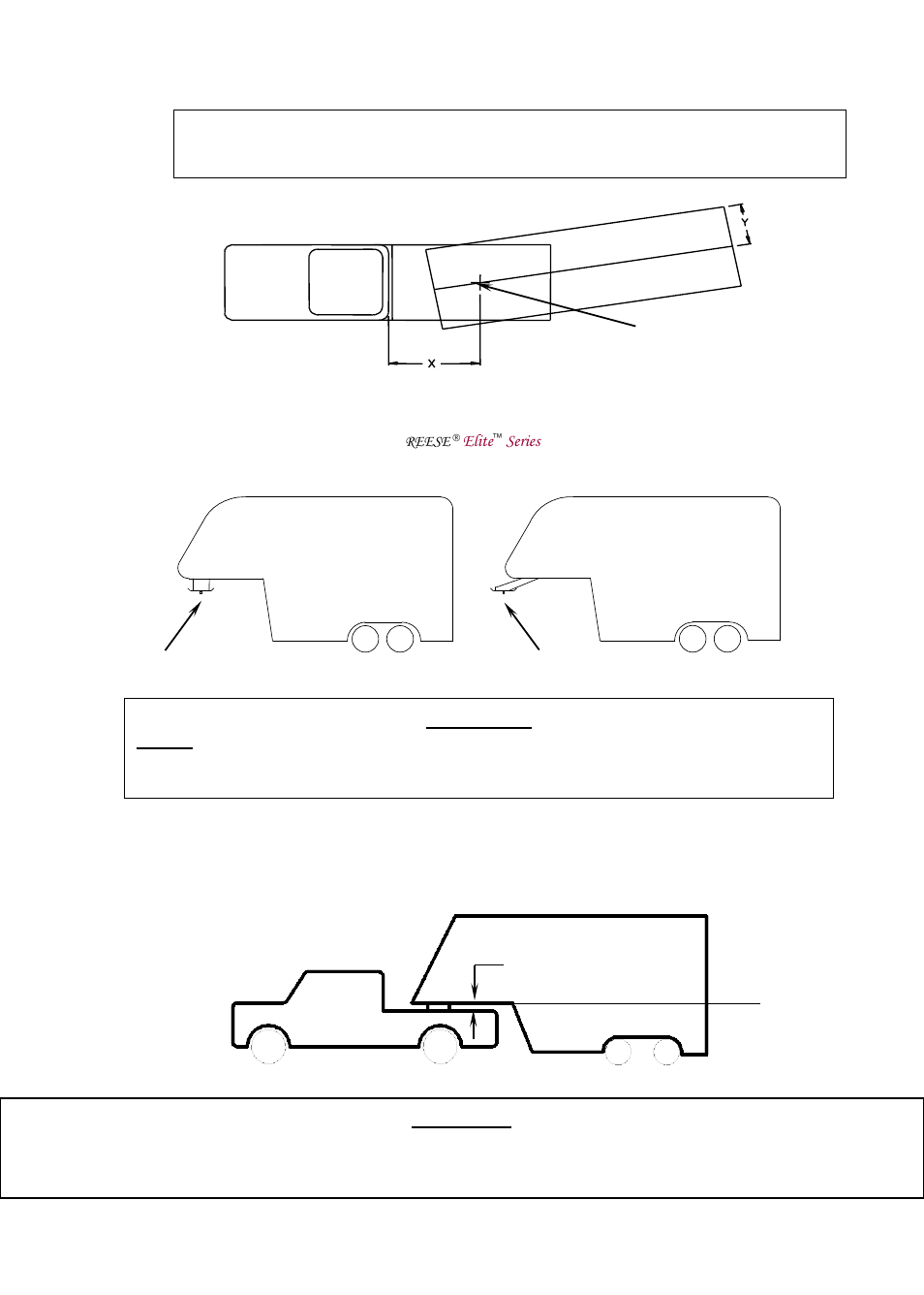 Slide number 3, Caution, Warning | Reese 30868 RAIL KIT User Manual | Page 3 / 33