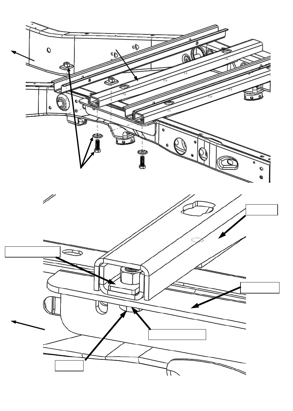 Slide number 7, Front of vehicle front of vehicle | Reese 30868 RAIL KIT User Manual | Page 7 / 33