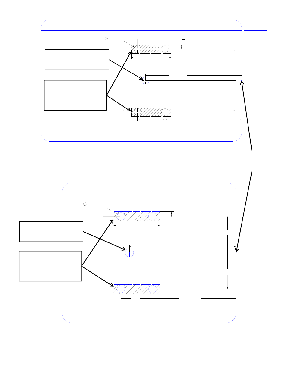 Tailgate (open), Fig 8 – long bed (8’) locate center of truck bed, Fig 9 - short bed (6’) | Reese 30852 RAIL KIT User Manual | Page 6 / 10