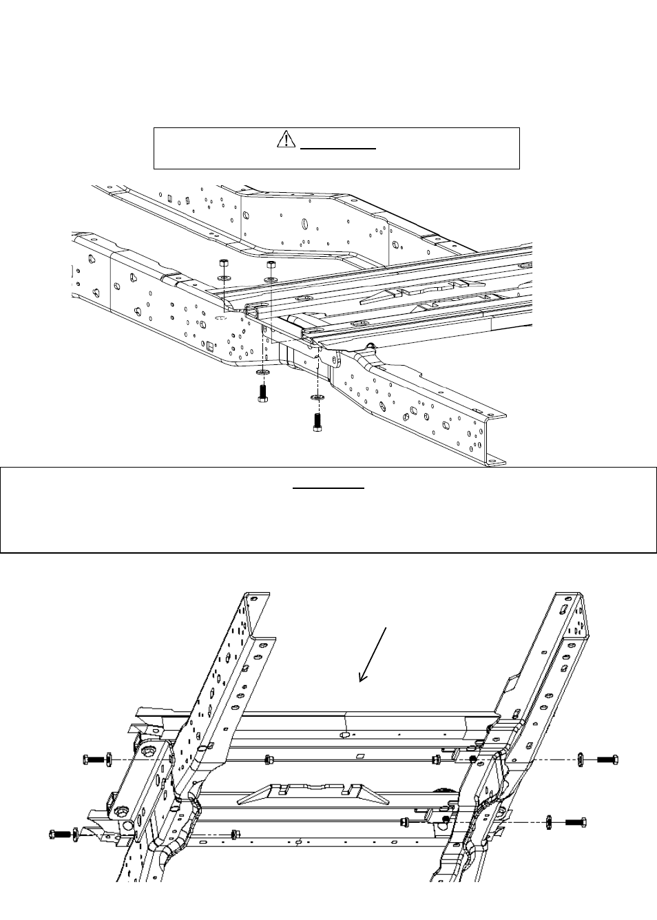 Slide number 7, Caution, Warning | Front | Reese 30126 RAIL KIT User Manual | Page 7 / 30