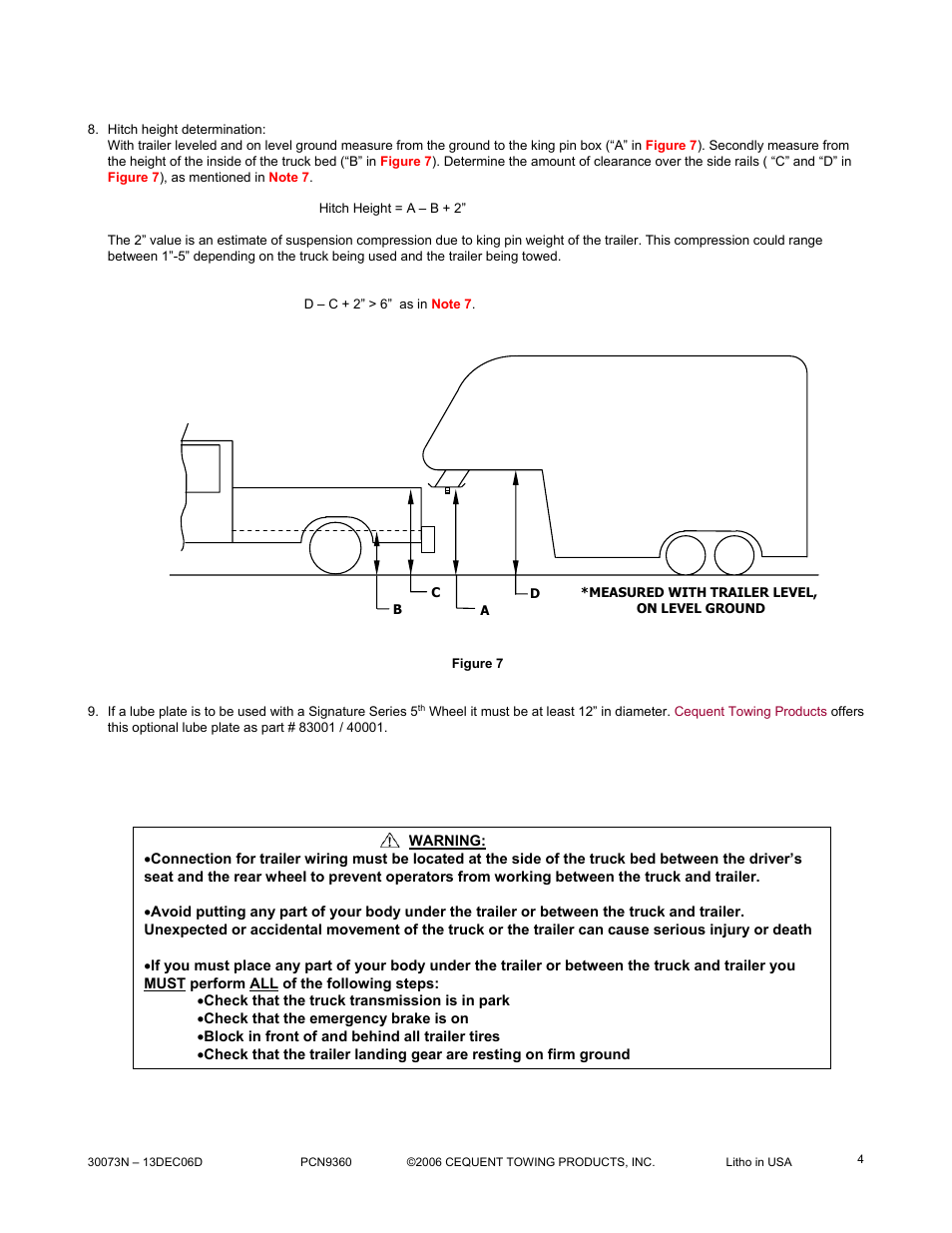 Reese 30073 RAIL KIT User Manual | Page 4 / 11