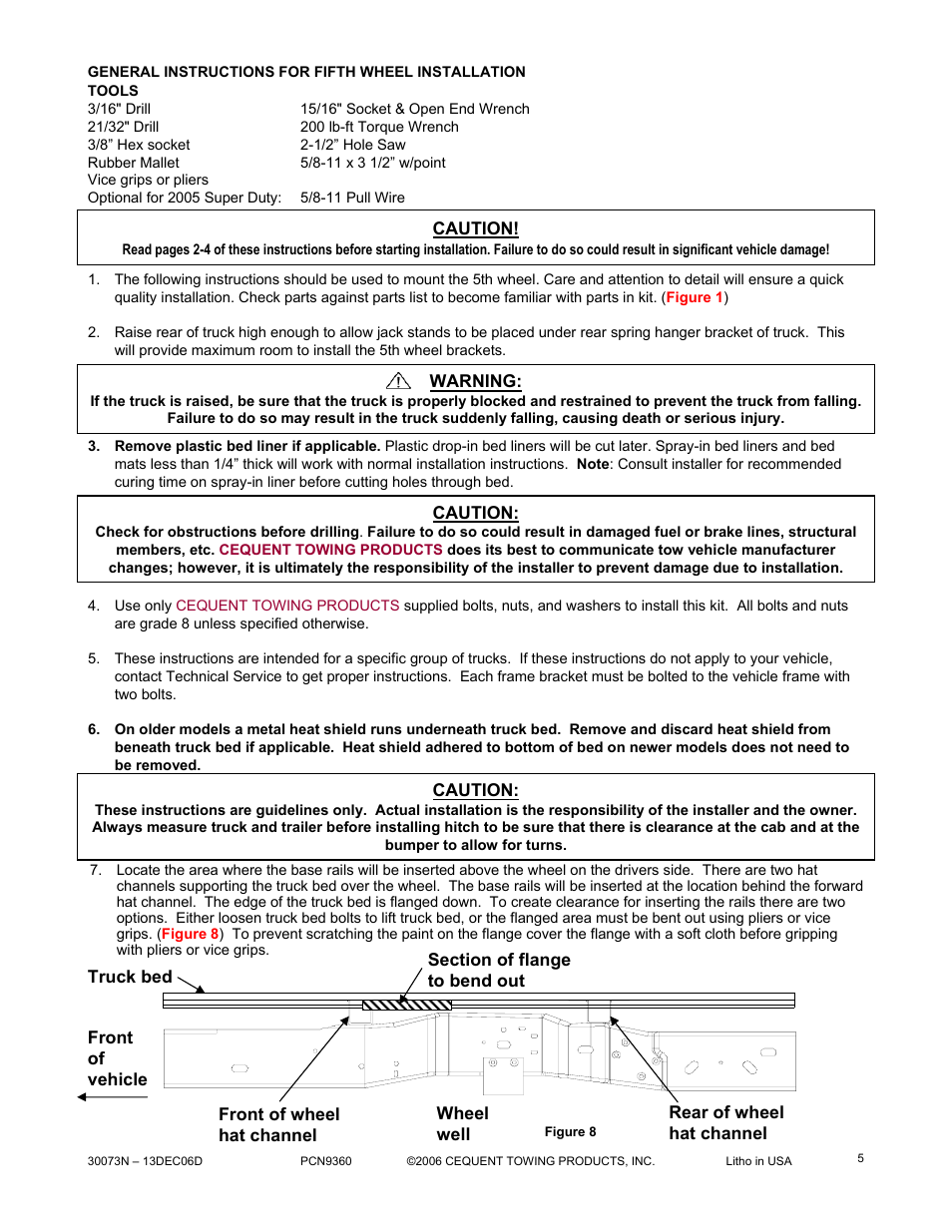 Reese 30073 RAIL KIT User Manual | Page 5 / 11