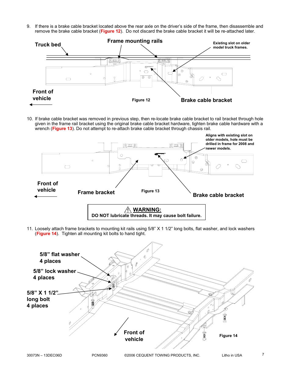 Reese 30073 RAIL KIT User Manual | Page 7 / 11