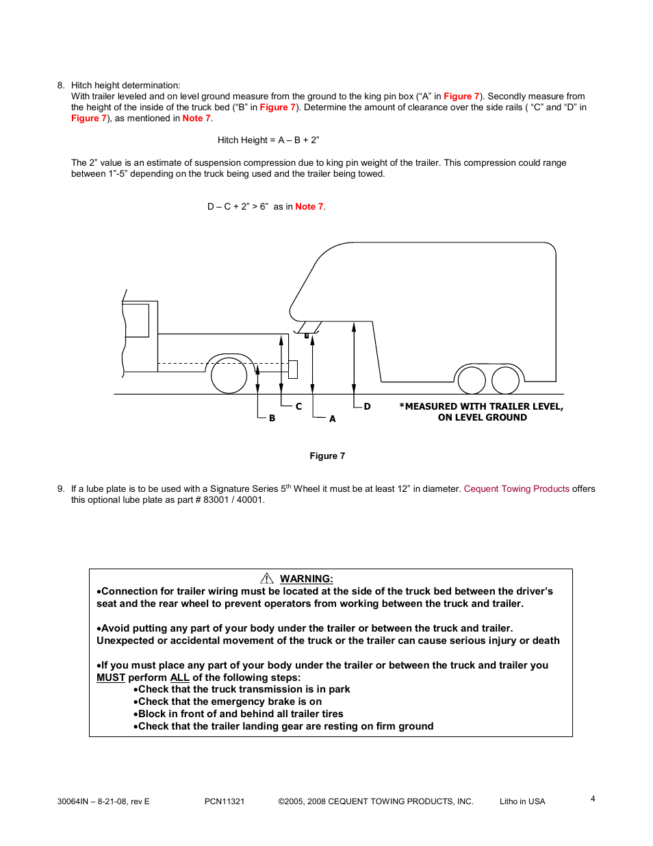 Reese 30064 RAIL KIT User Manual | Page 4 / 11
