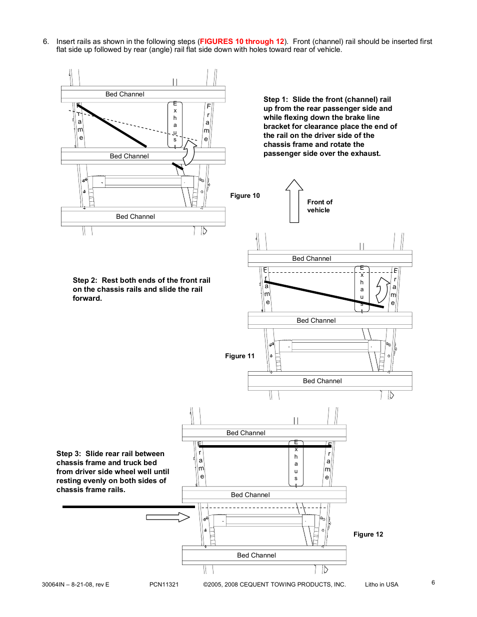 Reese 30064 RAIL KIT User Manual | Page 6 / 11