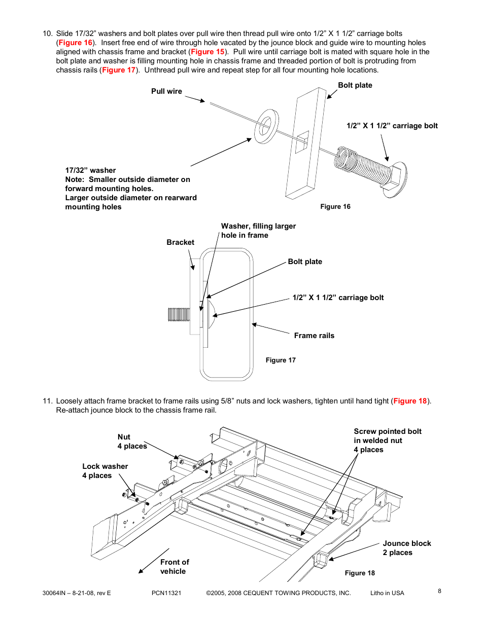 Reese 30064 RAIL KIT User Manual | Page 8 / 11