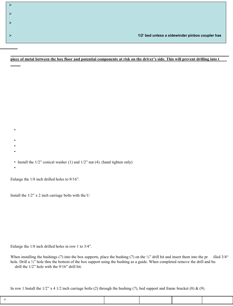 Reese 56006 OUTBOARD CUSTOM QUICK INSTALL KIT User Manual | Page 2 / 12