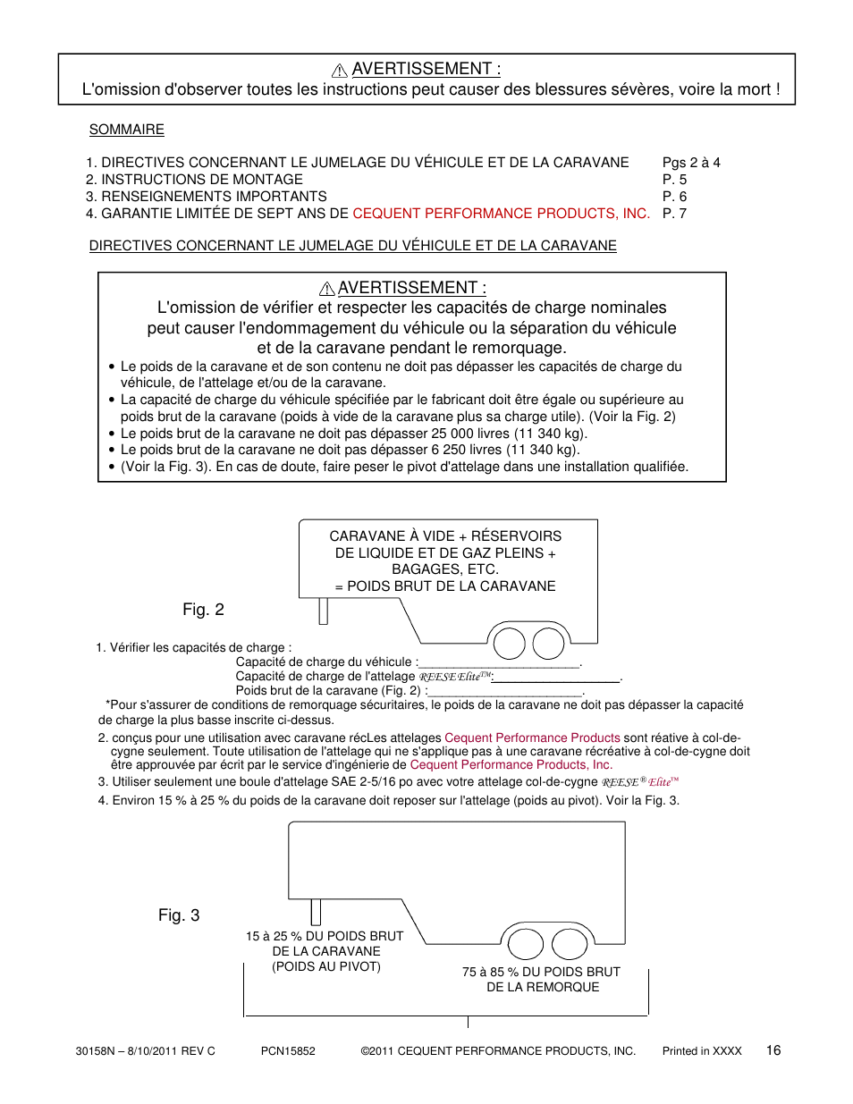 Fig. 2, Fig. 3 | Reese 30158 ELITE UNDER-BED GOOSENECK HEAD User Manual | Page 16 / 21