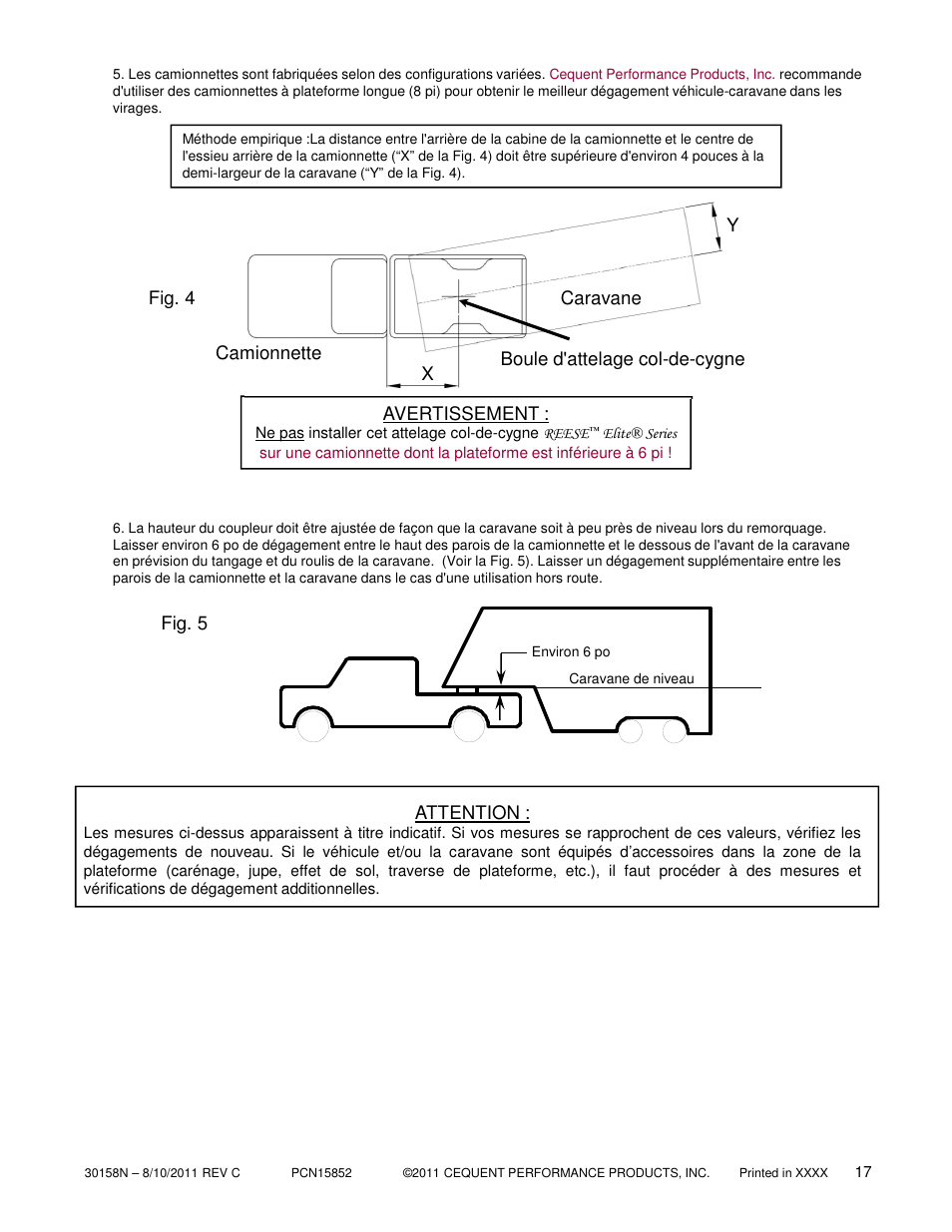 Reese 30158 ELITE UNDER-BED GOOSENECK HEAD User Manual | Page 17 / 21