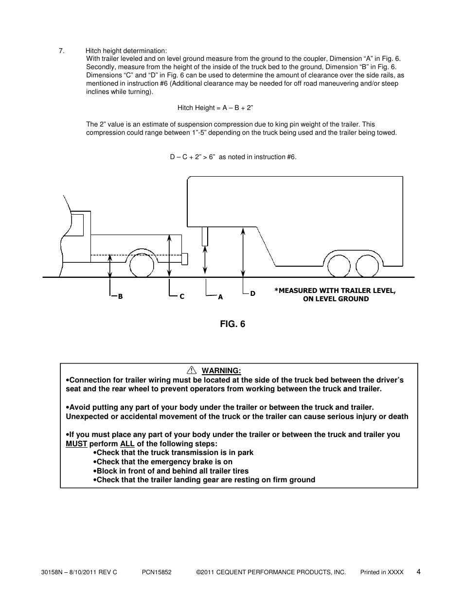 Fig. 6 | Reese 30158 ELITE UNDER-BED GOOSENECK HEAD User Manual | Page 4 / 21