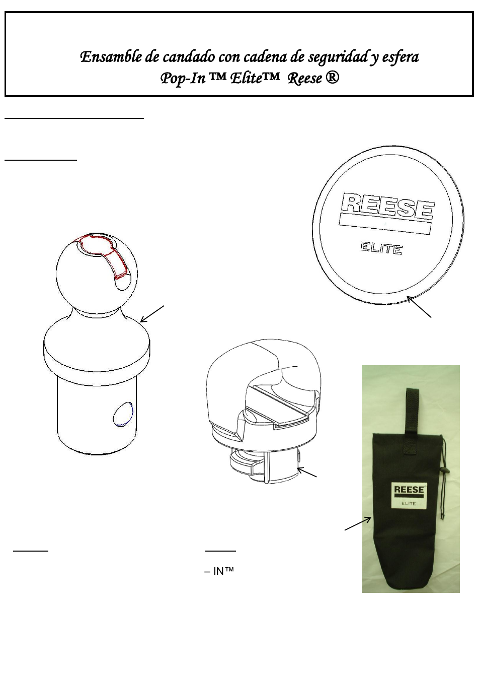 Instrucciones de instalación | Reese 30140 ELITE UNDER-BED GOOSENECK ACCESSORIES KIT User Manual | Page 9 / 12