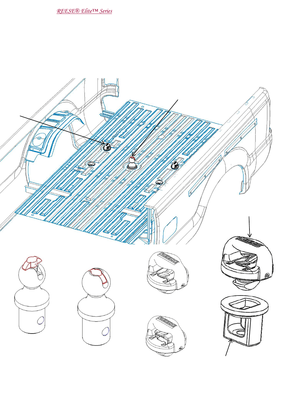 Slide number 2, Reese® elite™ series, Figure 6 | Reese 30137 ELITE UNDER-BED GOOSENECK ACCESSORIES KIT User Manual | Page 2 / 12