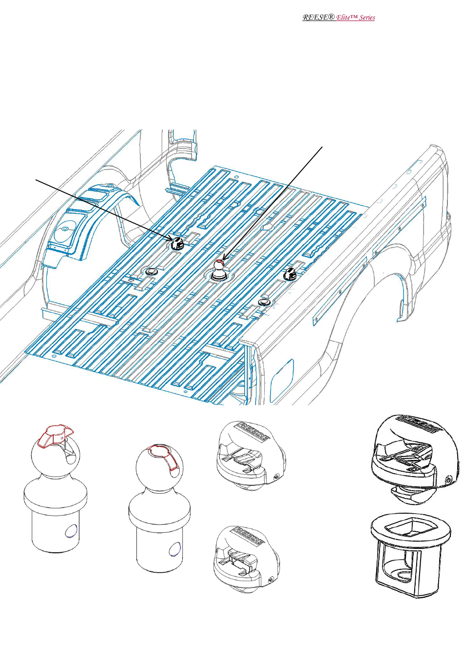 Slide number 6 | Reese 30137 ELITE UNDER-BED GOOSENECK ACCESSORIES KIT User Manual | Page 6 / 12
