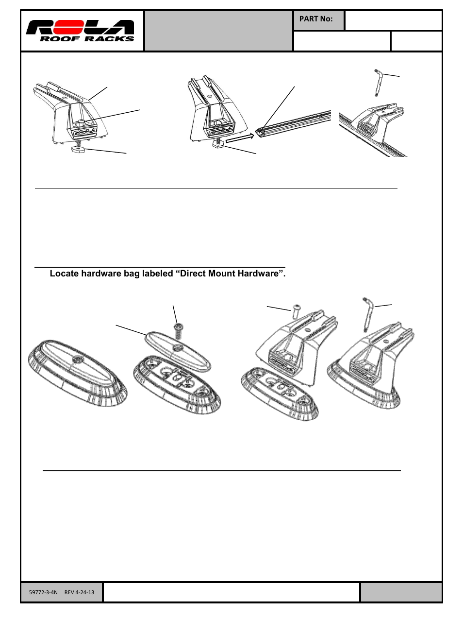 Pg 2 of 3 | Reese 59772 ROOF RACK ACCESSORY User Manual | Page 2 / 3