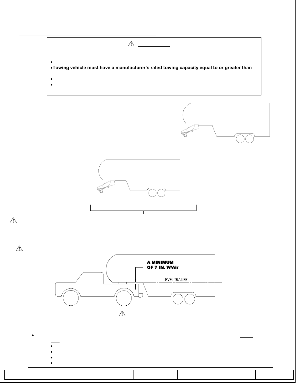 Installation / owners manual, Goose box, Warning | Reese 94621 GOOSE BOX User Manual | Page 3 / 7