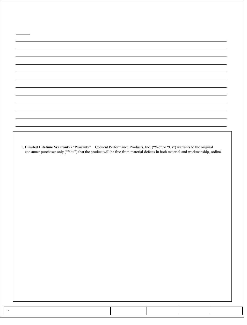 Installation instructions, Airborne sidewinder | Reese 5AS16K 5TH AIRBORNE SIDEWINDER User Manual | Page 13 / 13