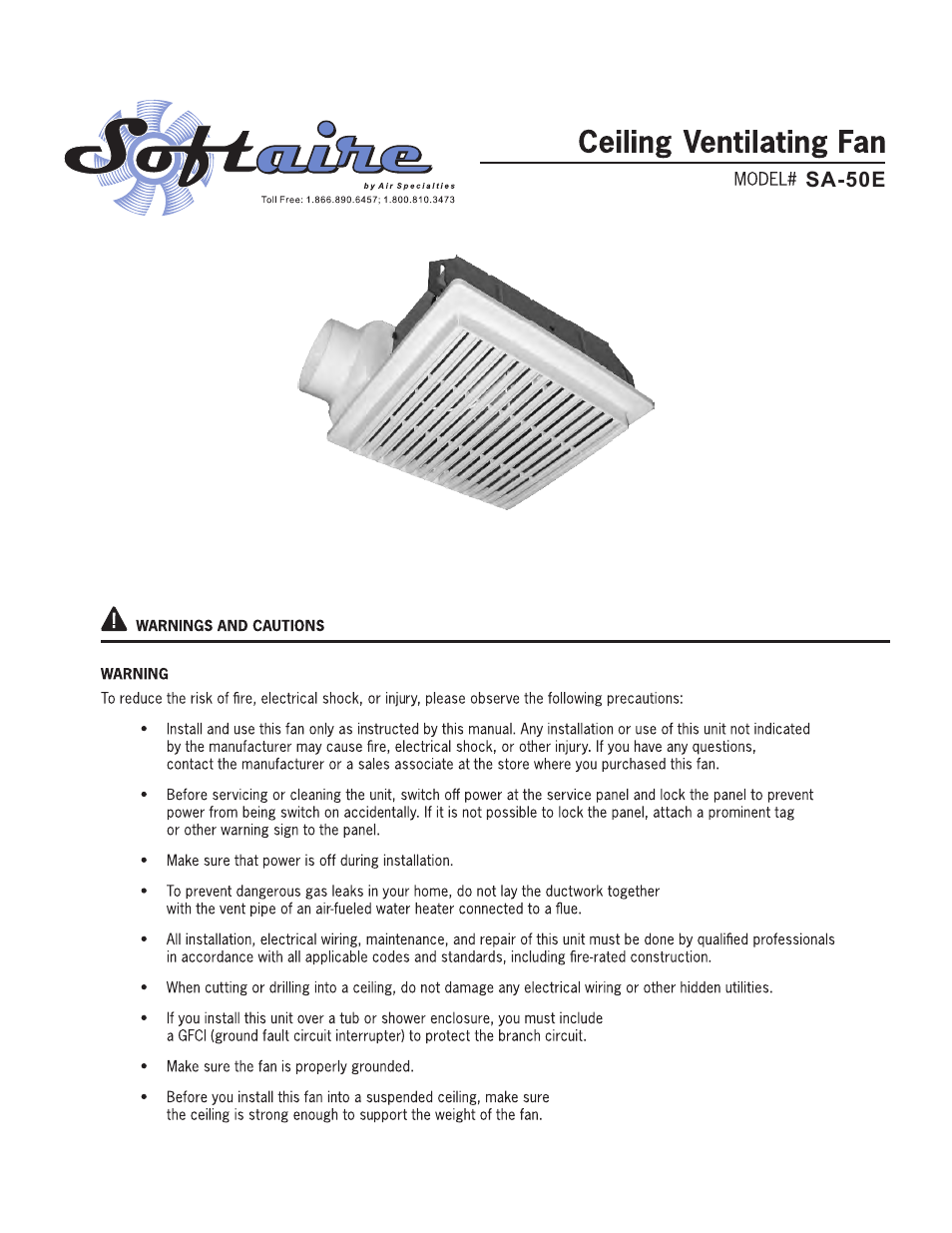 Reversomatic SA-50E User Manual | 4 pages