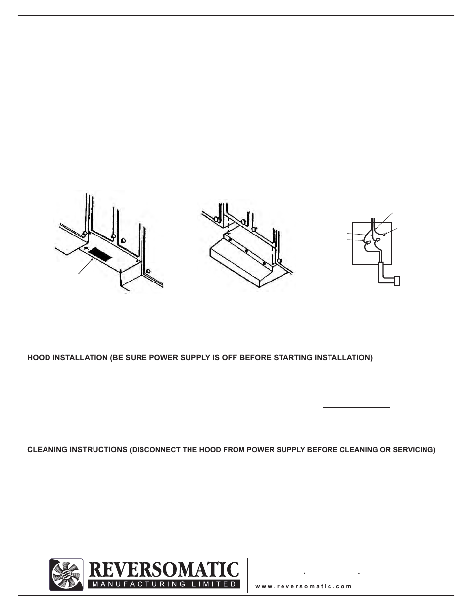 Reversomatic 4000 250ES2 c-w Fresh Air Intake User Manual | Page 3 / 4