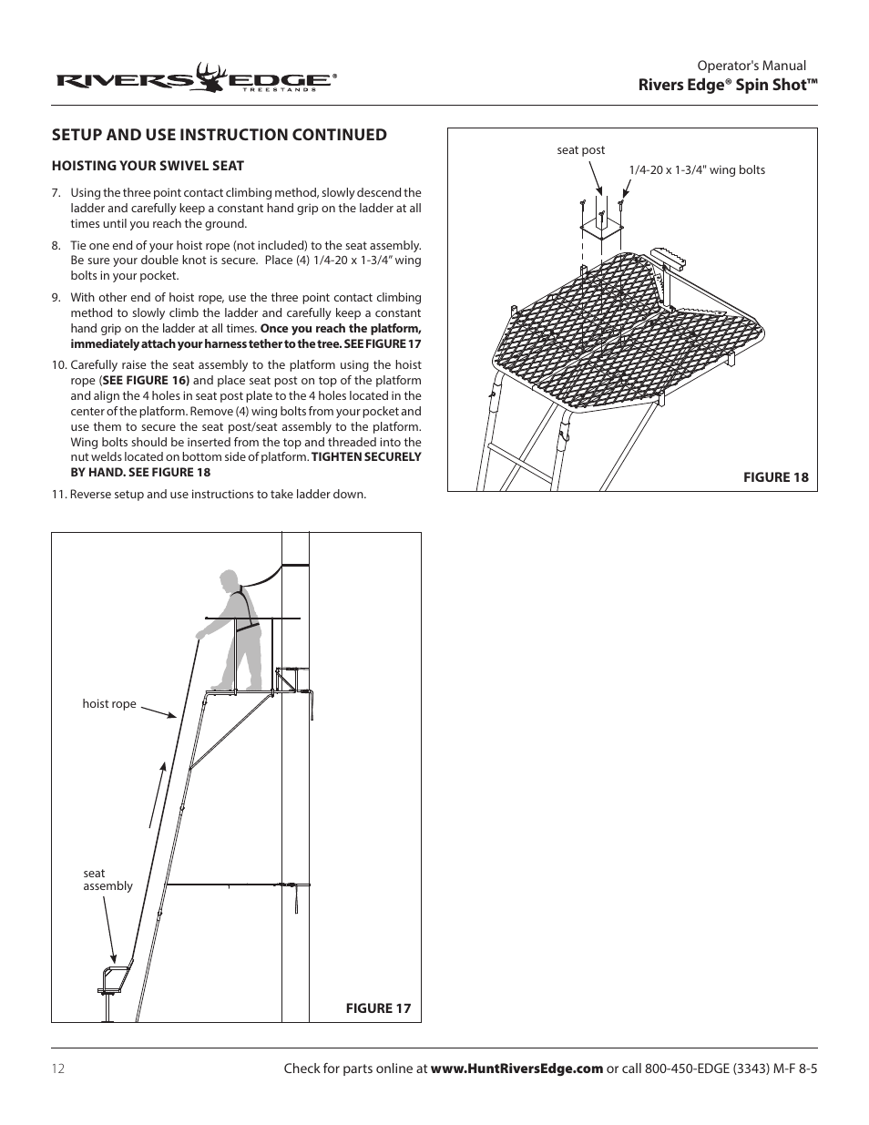 Rivers Edge RE637 Spin Shot User Manual | Page 12 / 16