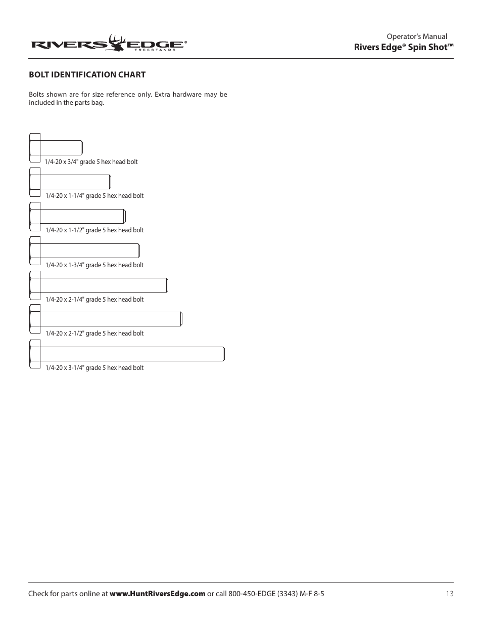 Rivers Edge RE637 Spin Shot User Manual | Page 13 / 16