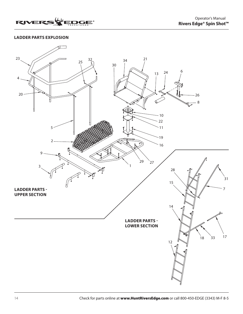Rivers Edge RE637 Spin Shot User Manual | Page 14 / 16