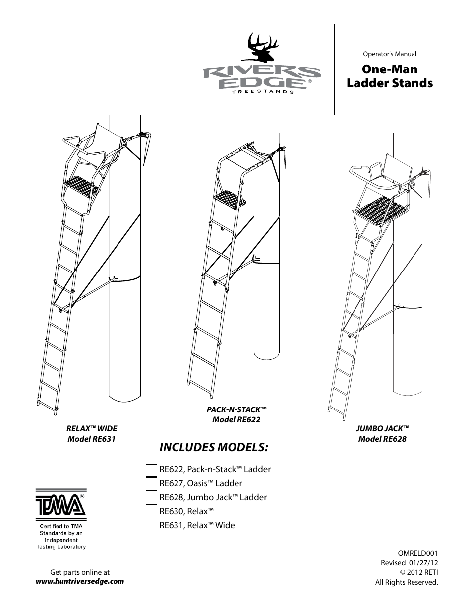 Rivers Edge RE627 Oasis User Manual | 40 pages