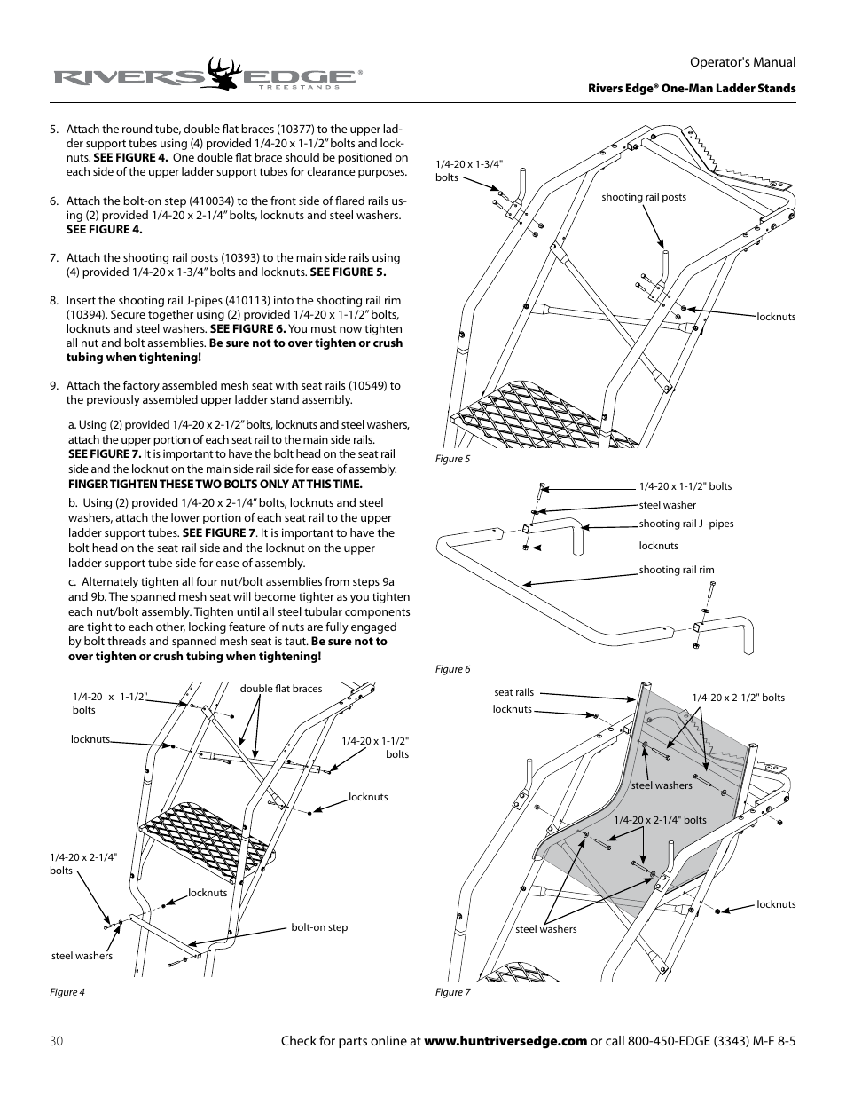 Rivers Edge RE627 Oasis User Manual | Page 30 / 40