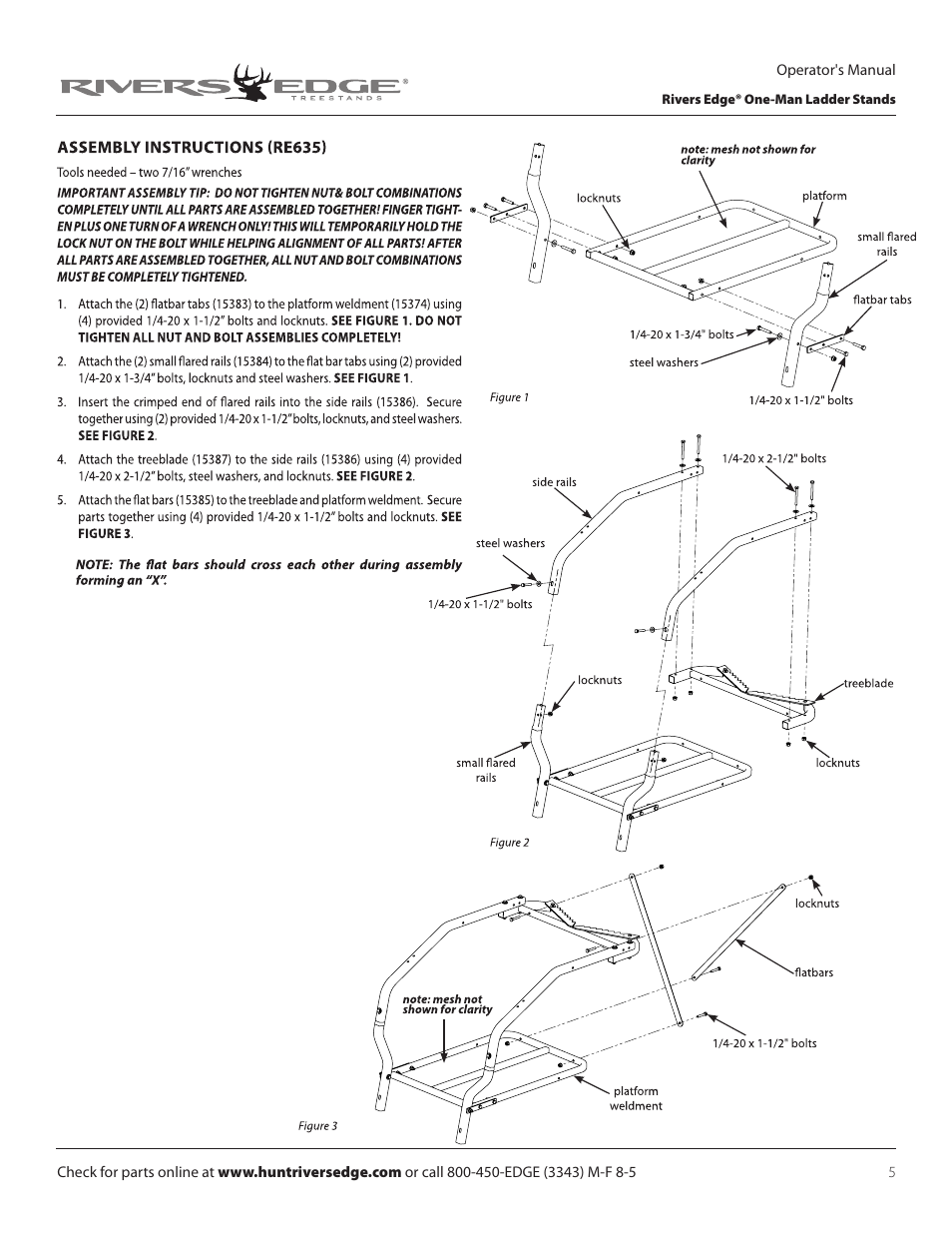 Rivers Edge RE635 BOWMAN User Manual | Page 5 / 16