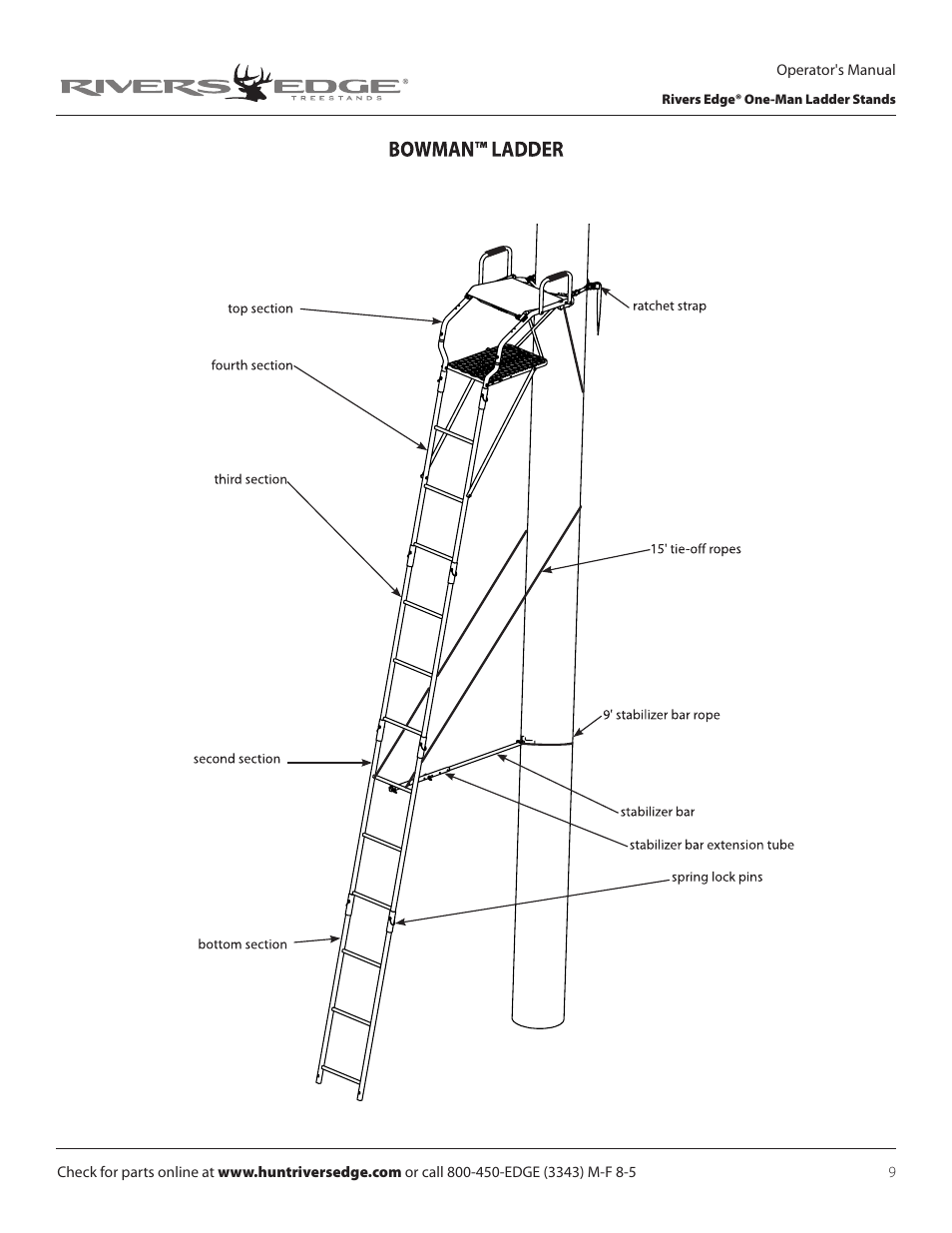 Rivers Edge RE635 BOWMAN User Manual | Page 9 / 16