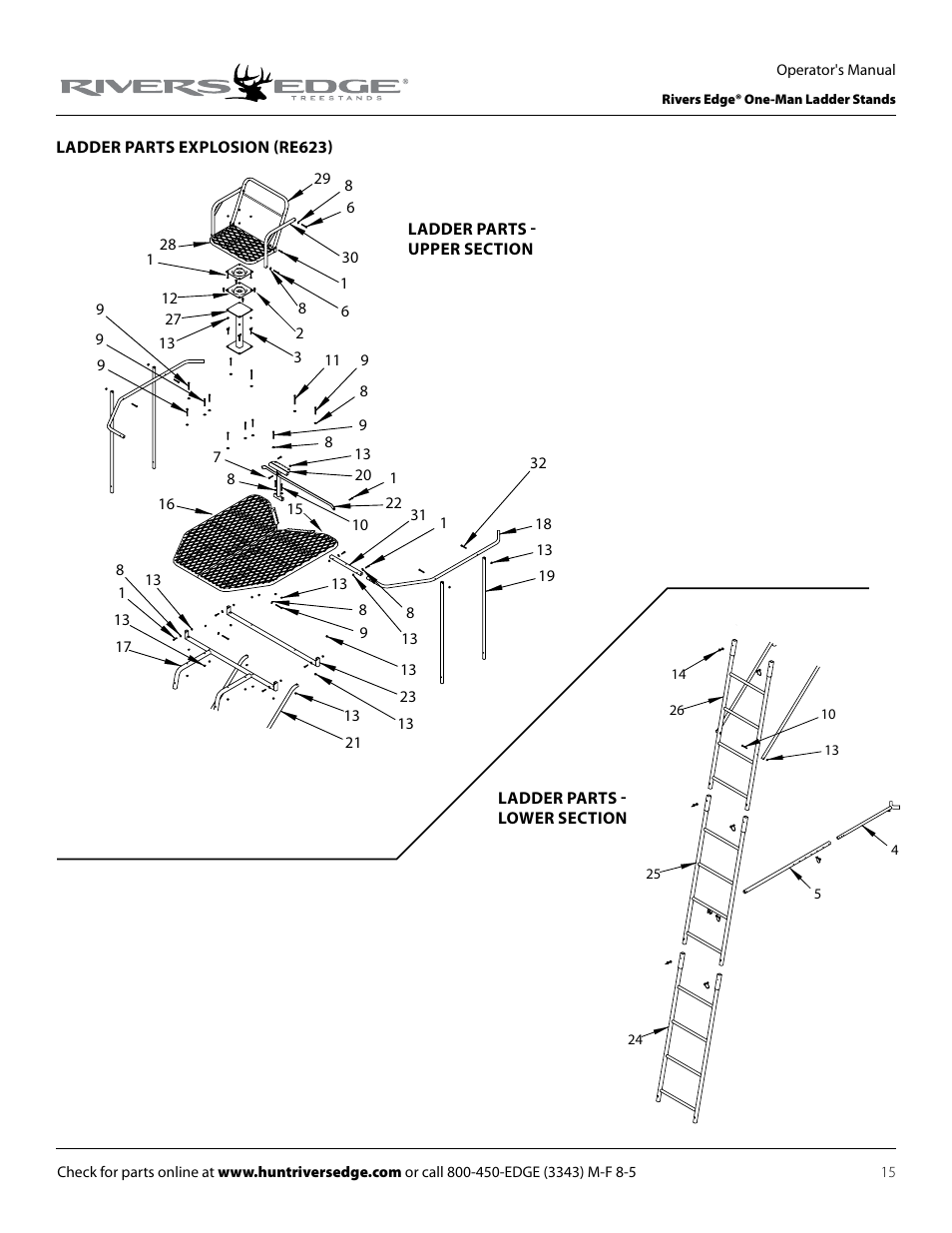 Rivers Edge RE607 22' Timbershot User Manual | Page 15 / 40