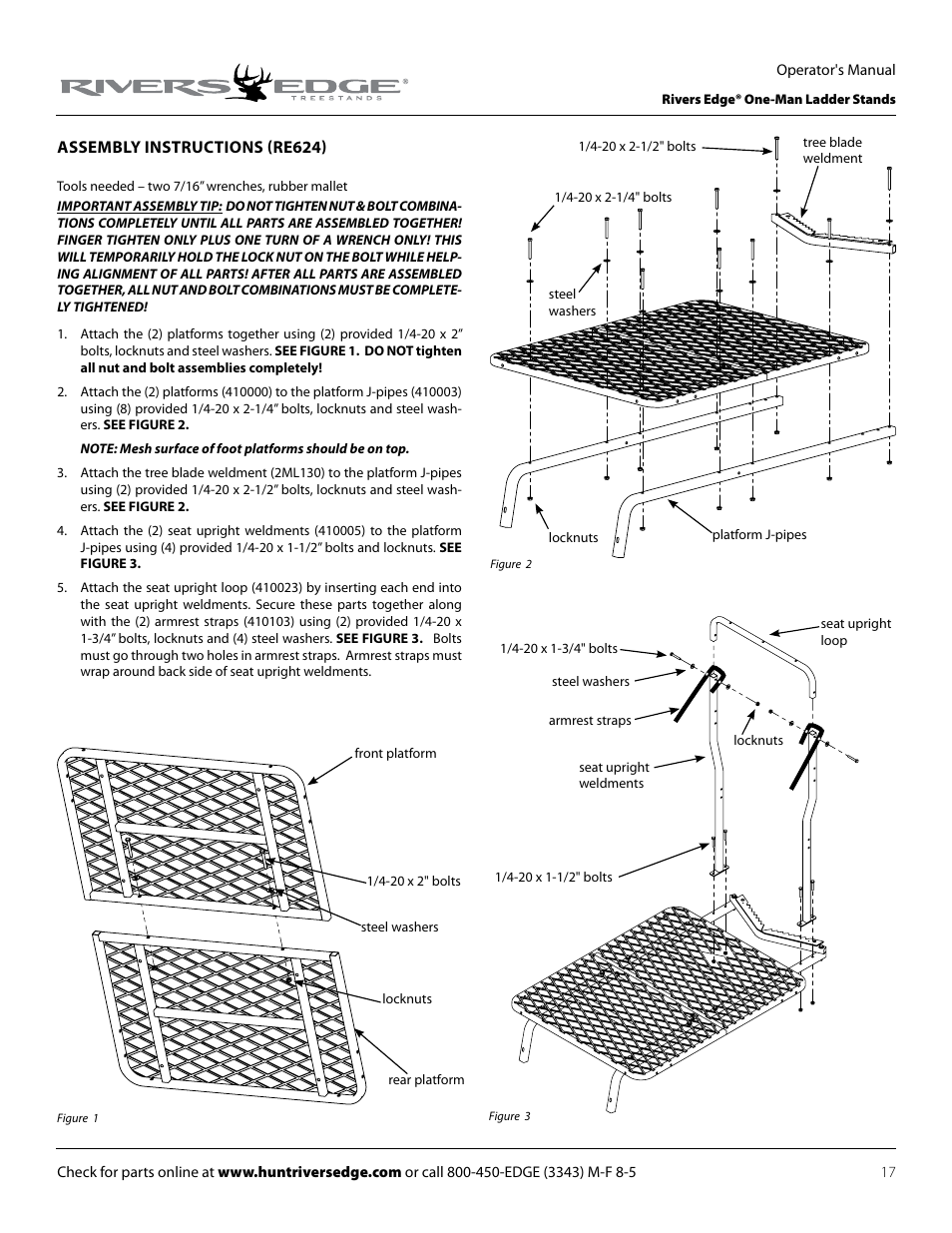 Rivers Edge RE607 22' Timbershot User Manual | Page 17 / 40