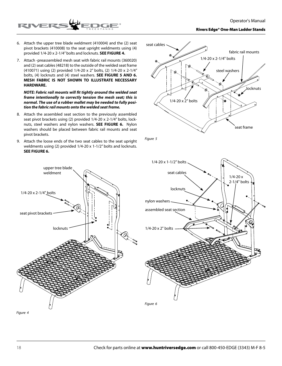 Rivers Edge RE607 22' Timbershot User Manual | Page 18 / 40