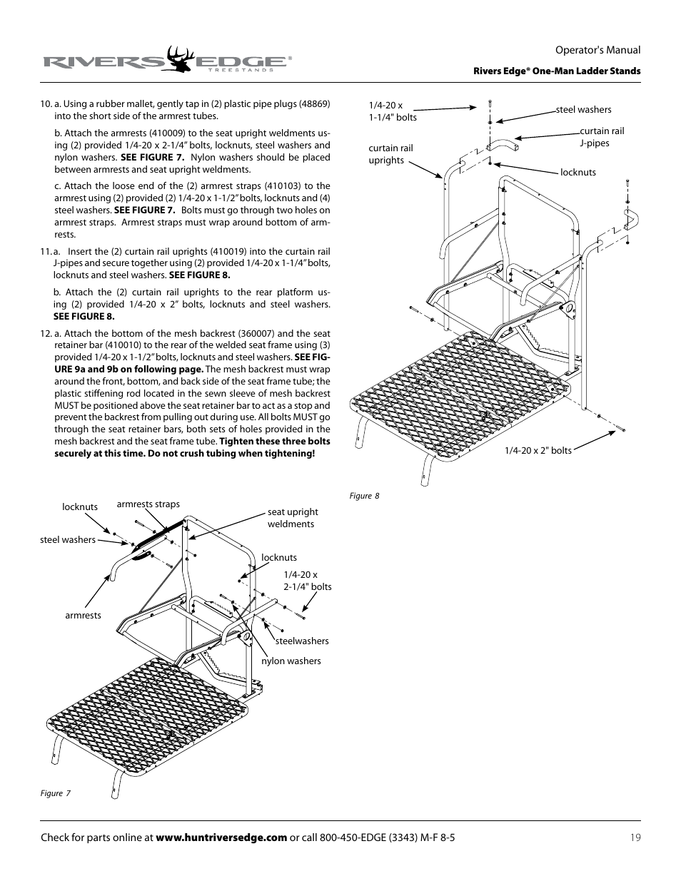 Rivers Edge RE607 22' Timbershot User Manual | Page 19 / 40