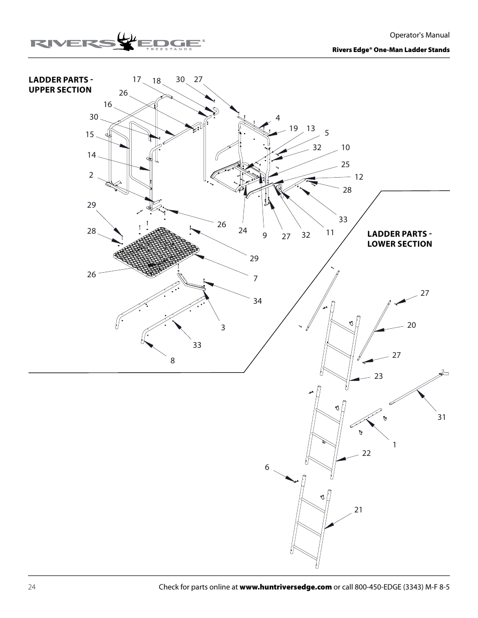 Rivers Edge RE607 22' Timbershot User Manual | Page 24 / 40